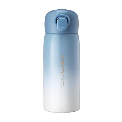 China Gradient Vacuum Flask 304 Stainless Steel Cover Car PORTABLE Personalized Bounce Vacuum Flask for sale