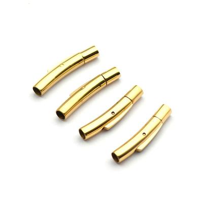 China Unisex Wholesale Multi Size Magnetic Clasps For Jewelry Making 18k Gold Plated Bracelet Clasps for sale