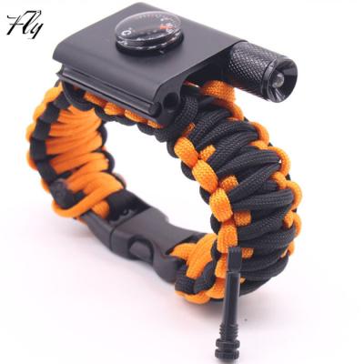 China Paracord Wholesale 550 Survival Paracord Bracelet Outdoor Camping Multifunction LED Bracelet for sale