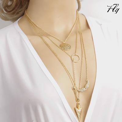 China 2018 New Latest Style High Quality Alloy Trim Fashionable Pendant Necklaces for sale