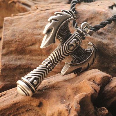 China 2018 New Fashionable Viking Warrior Ax Amulet Pendant Necklaces From Factory Wholesale for sale