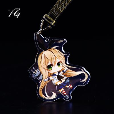 China Unisex Manufacturer Custom Acrylic Animation Key Chain for sale