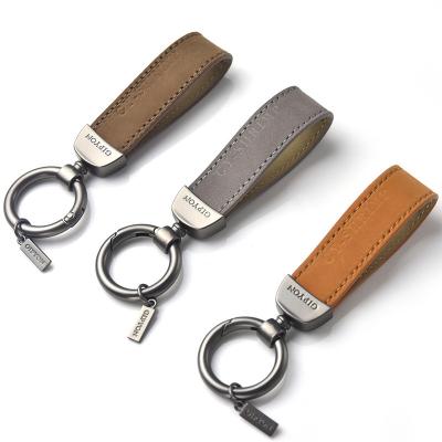 China Wholesale Custom Luxury Handmade Genuine Leather Key Chain Unisex Key Chain Car Key Chain for sale