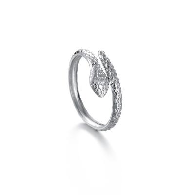 China Wholesale 14K Stainless Steel Snake Casual Adjustable Ring for sale