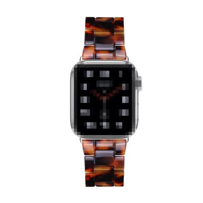 China Transparent Resin Chinber Style Watch Strap Resin Watch Strap New For Apple Watch Band for sale