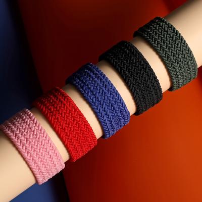 China Water Resistant Chinber Universal Nylon Braid Loop Solo Smart Watch Band Strap Strap For Samsung Galaxy 46mm 42mm for sale