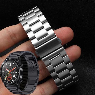 China Water Resistant High Quality Chinber Color 3 Classic Link Metal Strap For Huawei Watch 20mm 22mm for sale