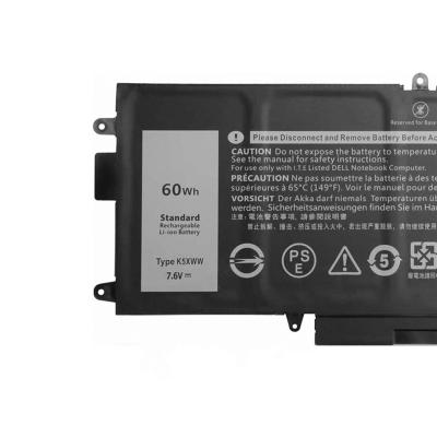 China 60W Mobile Phone Laptop Battery K5XWW For Dell Latitude 13 7389 7390 Li-ion Battery K5XWW 6CYH6 7.6V 60WH Capacity for sale