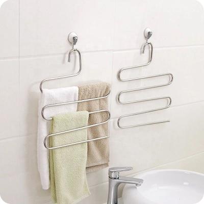 China Multifunctional Magic Modern Clothing Storage Clothes Metal Cleaning Stainless Steel S 5layer Hanger for sale