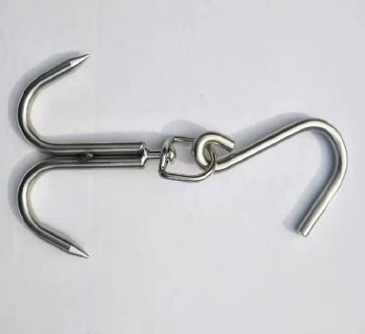 China Daily Life and Office 304 Stainless Steel Double Meat S HOOK and Metal S Hook for sale