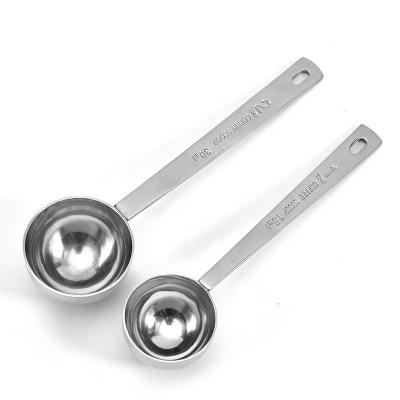 China Stocked Kitchen Tools 15ml Stainless Steel 1 Tablespoon Coffee Scoop Measuring Spoon 30ml for sale