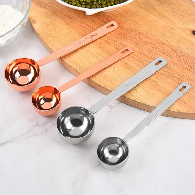 China Stocked Kitchen Tools 15ml Stainless Steel 1 Tablespoon Coffee Scoop Measuring Spoon 30ml for sale