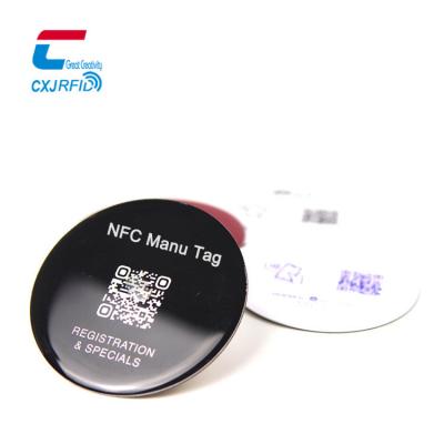 China Waterproof Adhesive13.56Mhz Iso14443B Epoxy Resin Coating Payment Waterproof / Waterproof Colored Printing Tag for sale