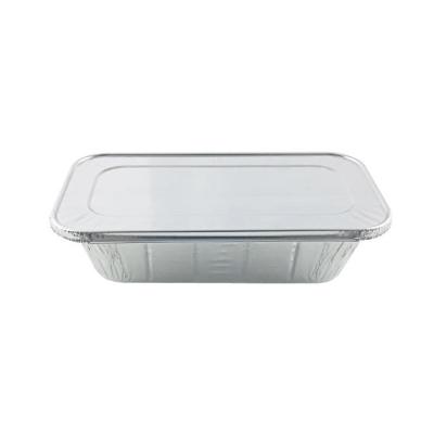 China 750ml Food Aluminum Foil Container Box With Lid for sale