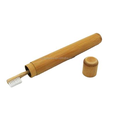 China China WanuoCraft Reusable Bamboo Travel Tube Case 3cm Diameter Eco Friendly For Straws Packing Toothbrush for sale