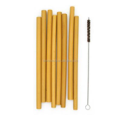 China Minimalist WanuoCraft Straw With Coconut Coir Fiber Reusable Organic Bamboo Drinking Cleaning Brush for sale