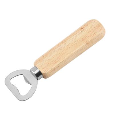 China Sustainable Wanuocraft Eco-friendly OEM Customized Design Wall Mounted Bamboo Bottle Opener Opener For Beer for sale