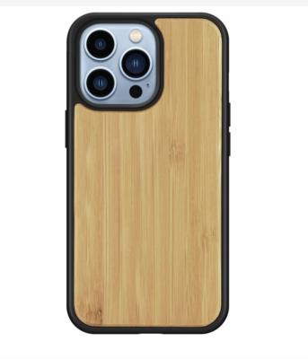 China WanuoCraft Eco-friendly Bamboo Wood Carving Simple Simple Phone Case Cover Shockproof Hard Back Cover Cases for sale