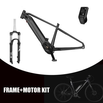 China OEM 29 Aluminum Alloy Steel Gravel Custom Mountain Bike Frame 29e Full Suspension E Bike Frame with Built-in Battery 26