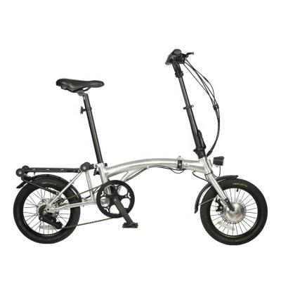 China Aluminum alloy Rellable quality electric folding bike adult frameset ebike 16