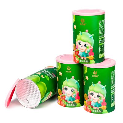 China Food Grade Recyclable Canister Eco Friendly Quality Round Paper Box For Baby Food Cylinder Paper Tube for sale