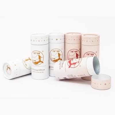 China Recyclable Custom Paper Tube Packaging For Bio Friendly Round Salt And Spice Cardboard Tube Food Grade Canister for sale