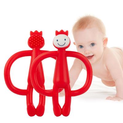 China 100% Non-Toxic Non-Toxic Recyclable Safes And Durable Bpa Free Teething Toys Silicone Teether Food Grade Teethers for sale