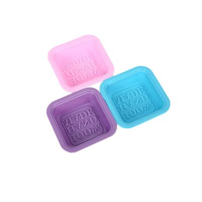 China Good Flexibility Disposable Square Soap Mold 100% Hand Made Heat Resistant Silicone for sale