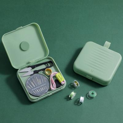 China Sewing Hand Knitting Set Magnetic Sewing Box Mini Travel Household Sewing Box Portable Set Sewing Kit Storage Box for sale