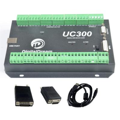 China China Manufacturer 300KHz 24VDC Upgrade Mach 3 USB CNC Motion Controller Card UC300 5 Axis Breakout Milling Board For CNC Milling Machine for sale