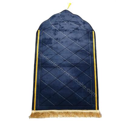 China Mansur Muslim Adult Size Muslim Prayer Mat Anti Slip Washable Thicker Islam Prayer Mat For Prayer Blanket for sale