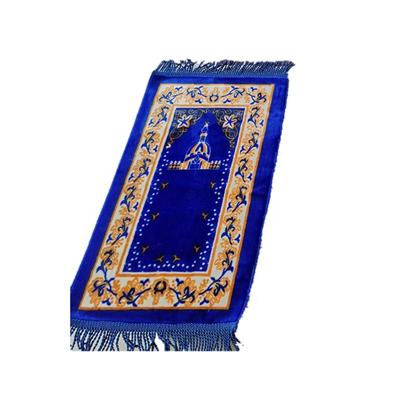 China Cheap Non-Slip Velvet Diamond Islamic Muslim Carpet Salah Namaz Sajadah Gift Mat 35x65CM Kids Prayer Mat Prayer Blanket for sale