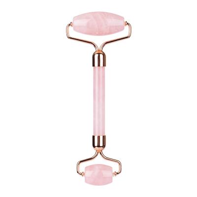 China Rose Quartz Pink Roller 100% Face Skin Care Jade Private Label Jade Roller for sale