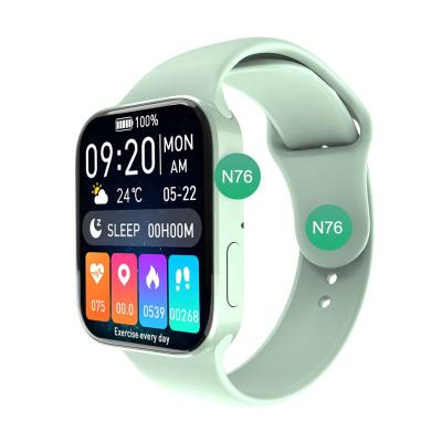 China New Arrival IP68 Wifi N76 Series 7 Series IWO Square Reloj Blood Pressure Waterproof Smart Watch for sale