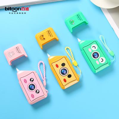 China Office School Correction Tape Creative Camera Shape Eco-Friendly OEM Renewable Sources Cute Design Correction Tape Hot For Students for sale