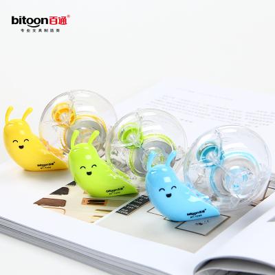 China Wholesale Eco-friendly.Non-toxic.No School Office Stationery New Fashion Unique Cute Cartoon Snail Kids Correction Tape for sale