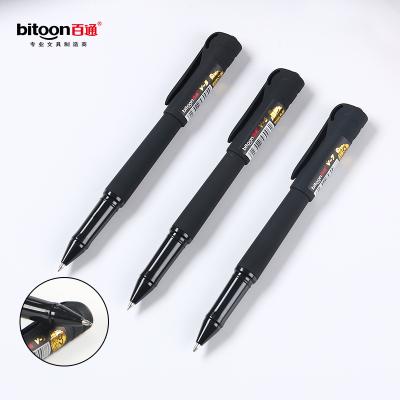 China Normal popular simple appearance design gel pen 3 color set 1mm pure plastic gel ink pen with good hand-feeling for sale