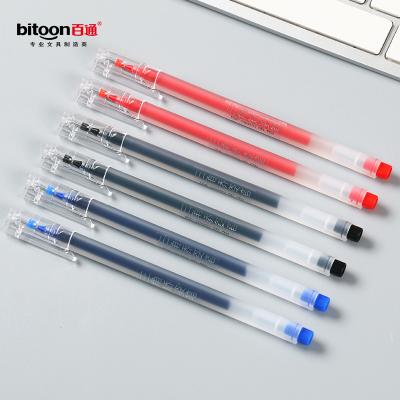 China 12pcs/set Portable Triangle Pose Pen Normal Red Blue Black Neutral Custom Logo Gel Pen for School Teachers and Students for sale