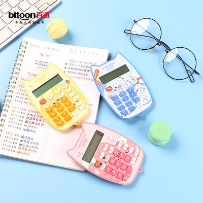 China Factory Price Fruit Party Series School Student 12 Handheld Creative Figure Convenient Mini Calculator Common Use Calculator for sale