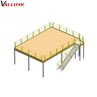 China Free Standing Modular Corrosion Protection Warehouse Mezzanine Floor Kits for sale