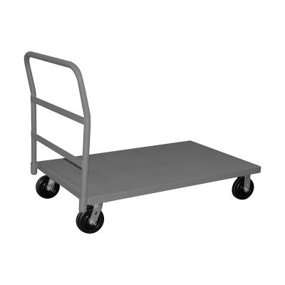 China Disassembled Warehouse Cargo Platform Steel Trolley Moving Heavy Duty Flatbed Cart for sale