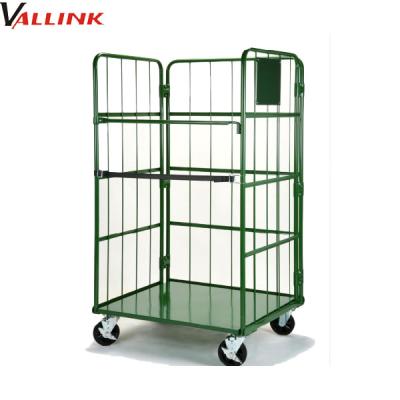 China Hanlding Foldable Wire Logistics Trolley Heavy Duty Material Foldable Rolling Trolley for sale