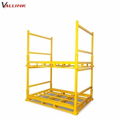 China Corrosion Protection Folding Steel Stackable Tire Storage Rack for sale