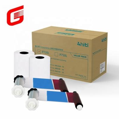 China Hiti P750L Photo Paper and Ribbon Print Kit for 4x6 Photos Shipping DHL UPS TNT FEDEX for sale