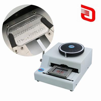 China Maximum Typing Range 102x86 mm Manual Stainless Steel Plate Embossing Machine for Dog Tag for sale