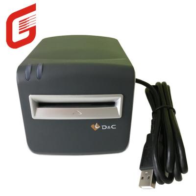 China 140mm*83mm*60mm Instalación externa D C T6-U-I Lector de tarjetas inteligentes de IC de contacto Favorito en venta