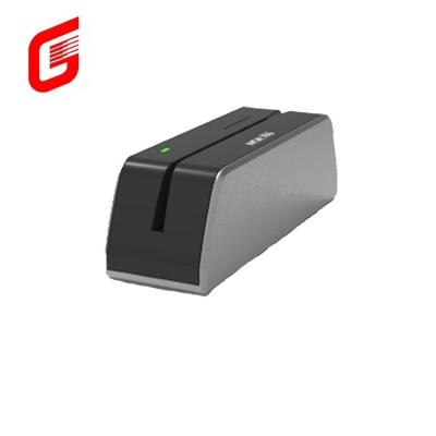 China MSR-X6 Magnetic Stripe Smart Card Reader Writer Silver Black 5.5*1.6*1.6 inch 140*42*42 mm for sale