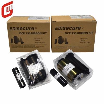 China Original DIC10580 YMCKO Color Ribbon Kit 250 Images per Roll for DCP 350 ID Card Printer for sale