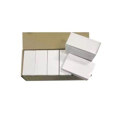 China Customized CR80 Plastic Blank PVC Card Printer Supplies for Business Name Smart Card for sale