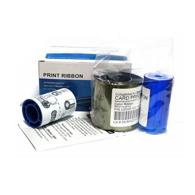 China 500 Images/roll Datacard CP/CD Series YMCKT Printer Ribbon for Demand Printing for sale